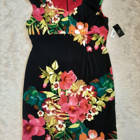 Ronni Nicole Women's Floral Print Sleeveless Midi Dress 16 - Picture 2 of 8